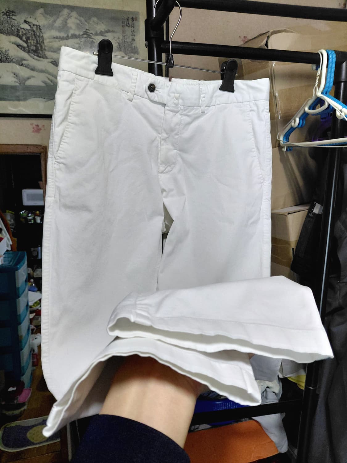 [수트서플라이]손드리오 화이트 치노팬츠 32사이즈 상품이미지10