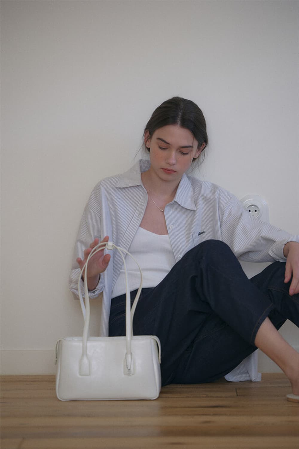 폴뉴아 미니 브릿지 백 아이보리 상품이미지2