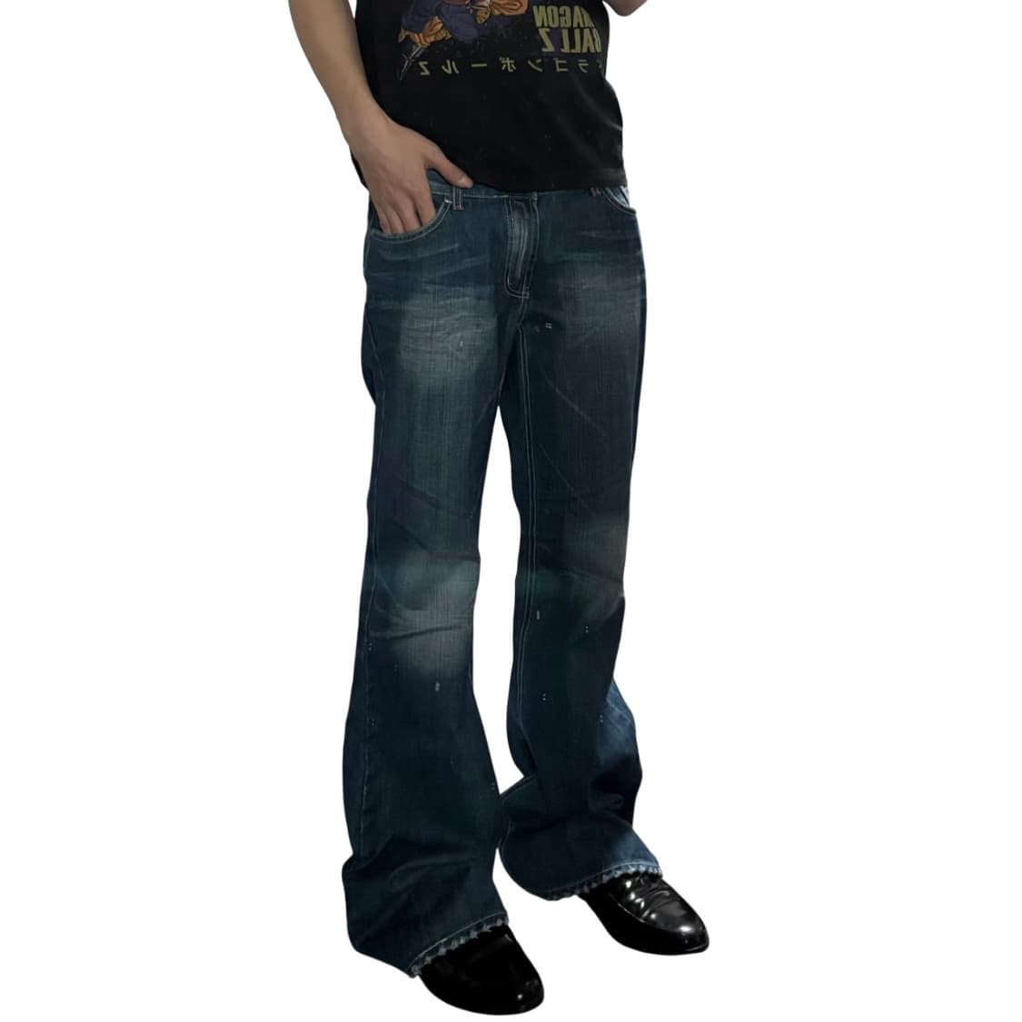 빈티지 벨바텀 부츠컷 워싱 플레어진 32 리바이스 684 646 상품이미지2