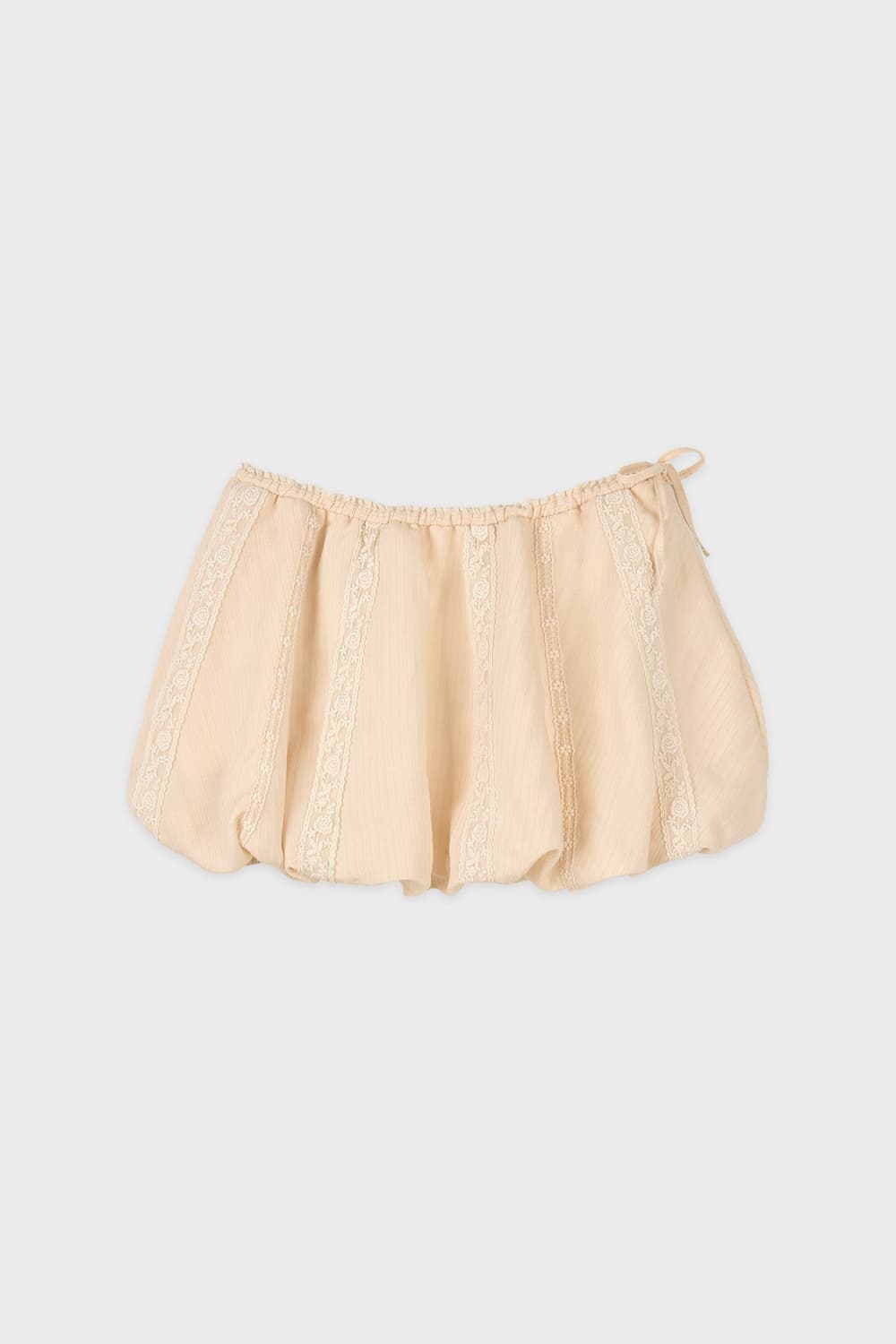 Lace Balloon Mini Skirt (Apricot) 상품이미지1