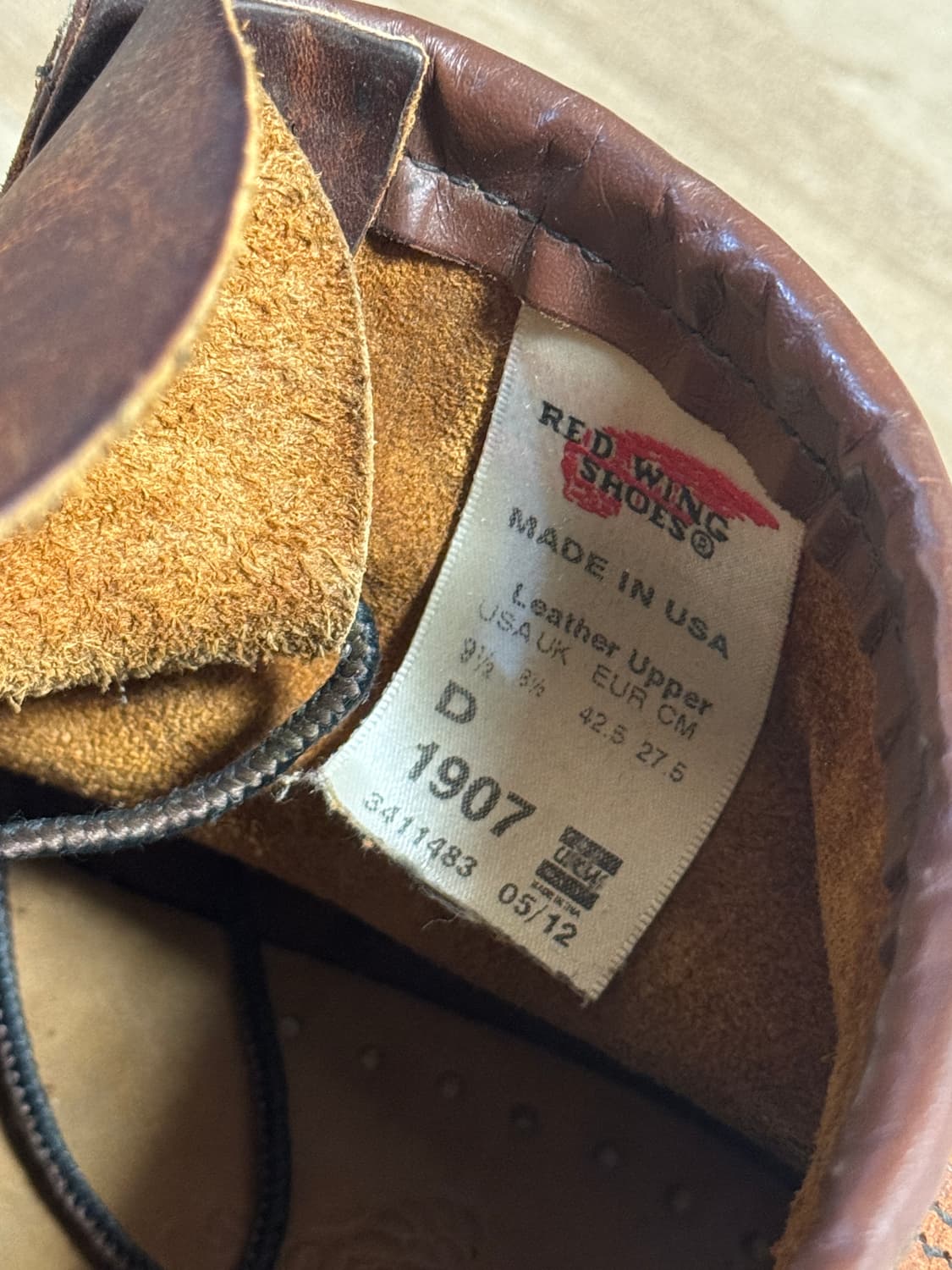 레드윙 1907 목토 부츠 9.5D 275 상품이미지4