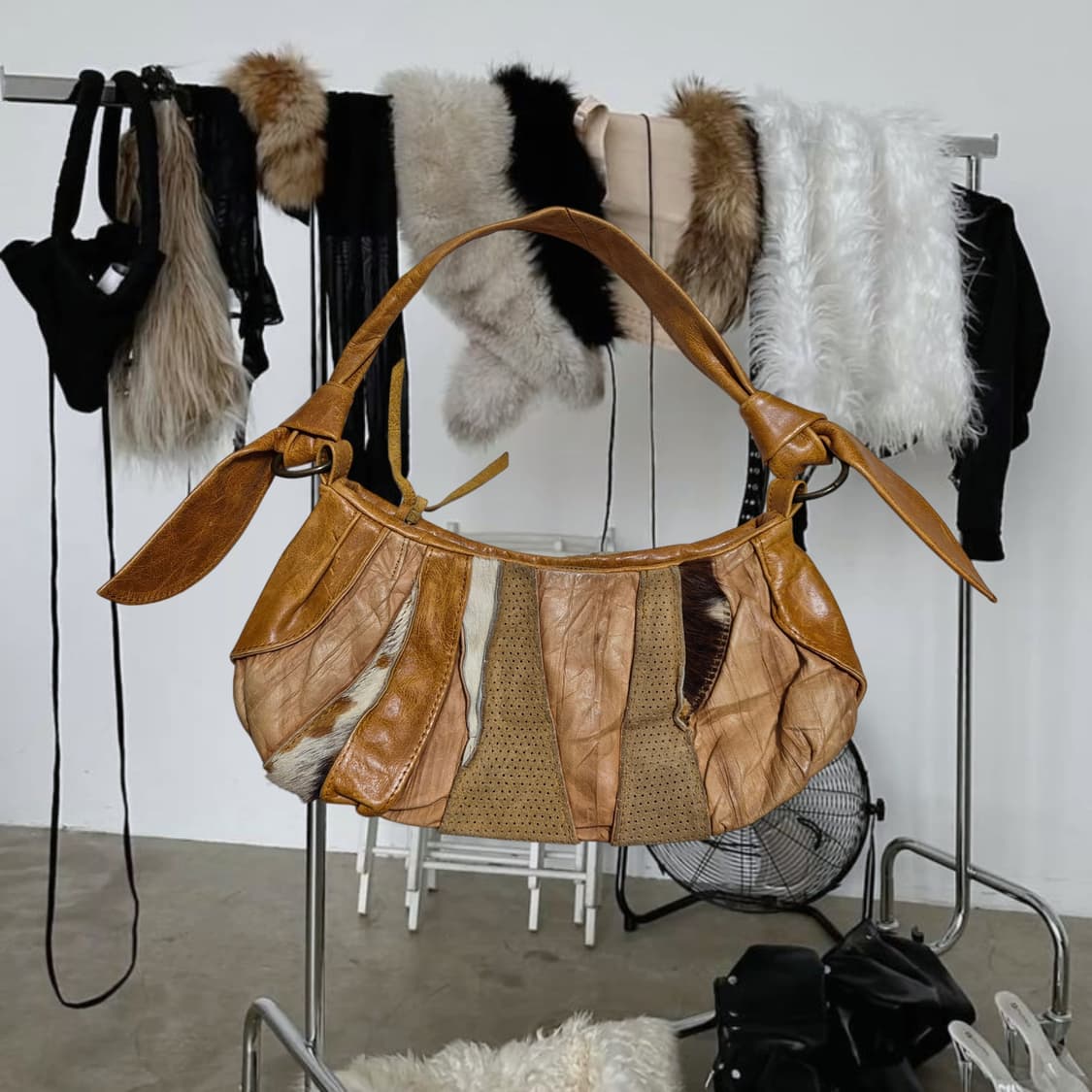 Vintage Calf-hair leather Mix Bag 상품이미지2