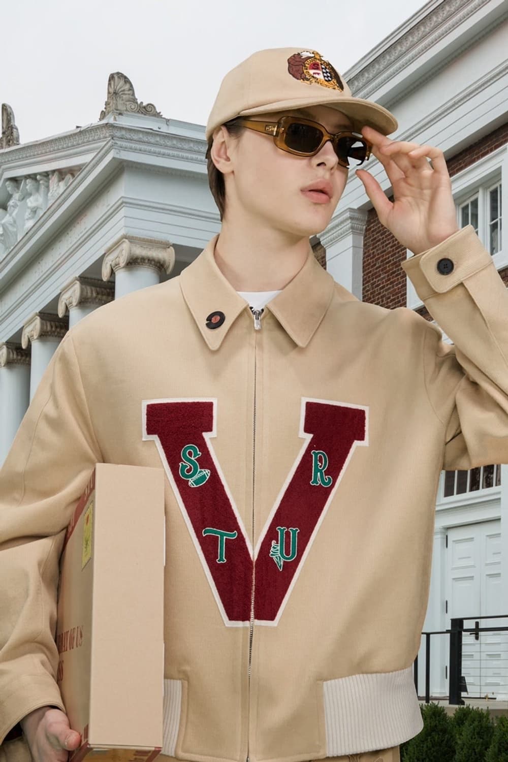 L) STU v patch 자켓 새상품급 에스티유 자켓 라지 상품이미지1