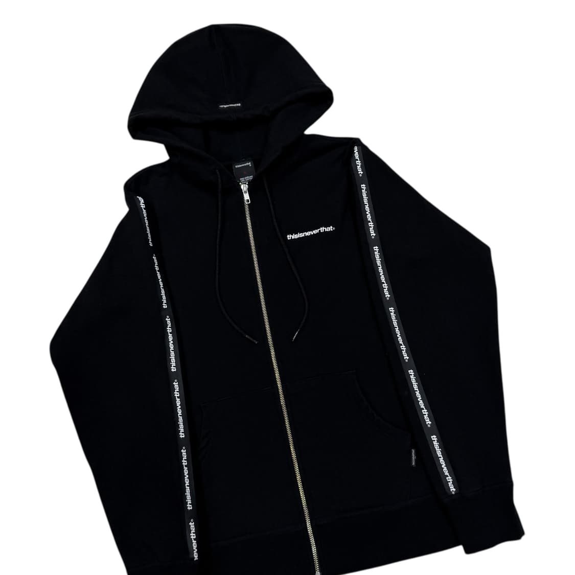 디스이즈네버댓 사이드라인 로고 후드집업 자켓 블랙 S 상품이미지2