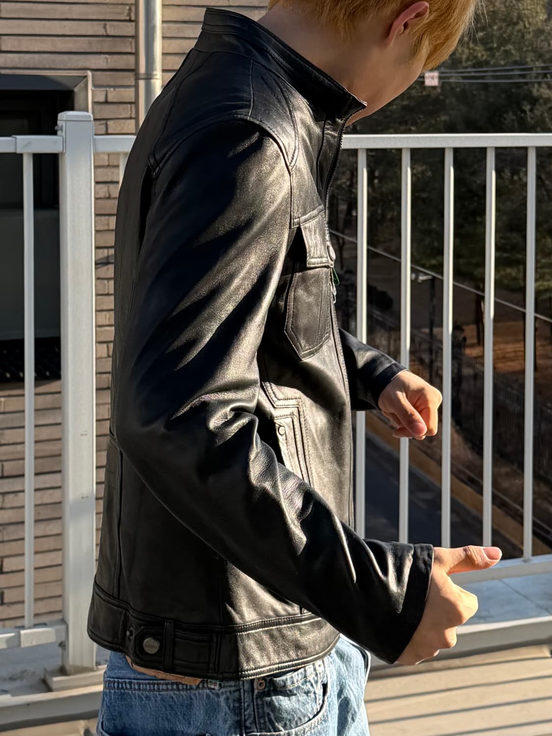 빈티지 양가죽 레더자켓 상품이미지5