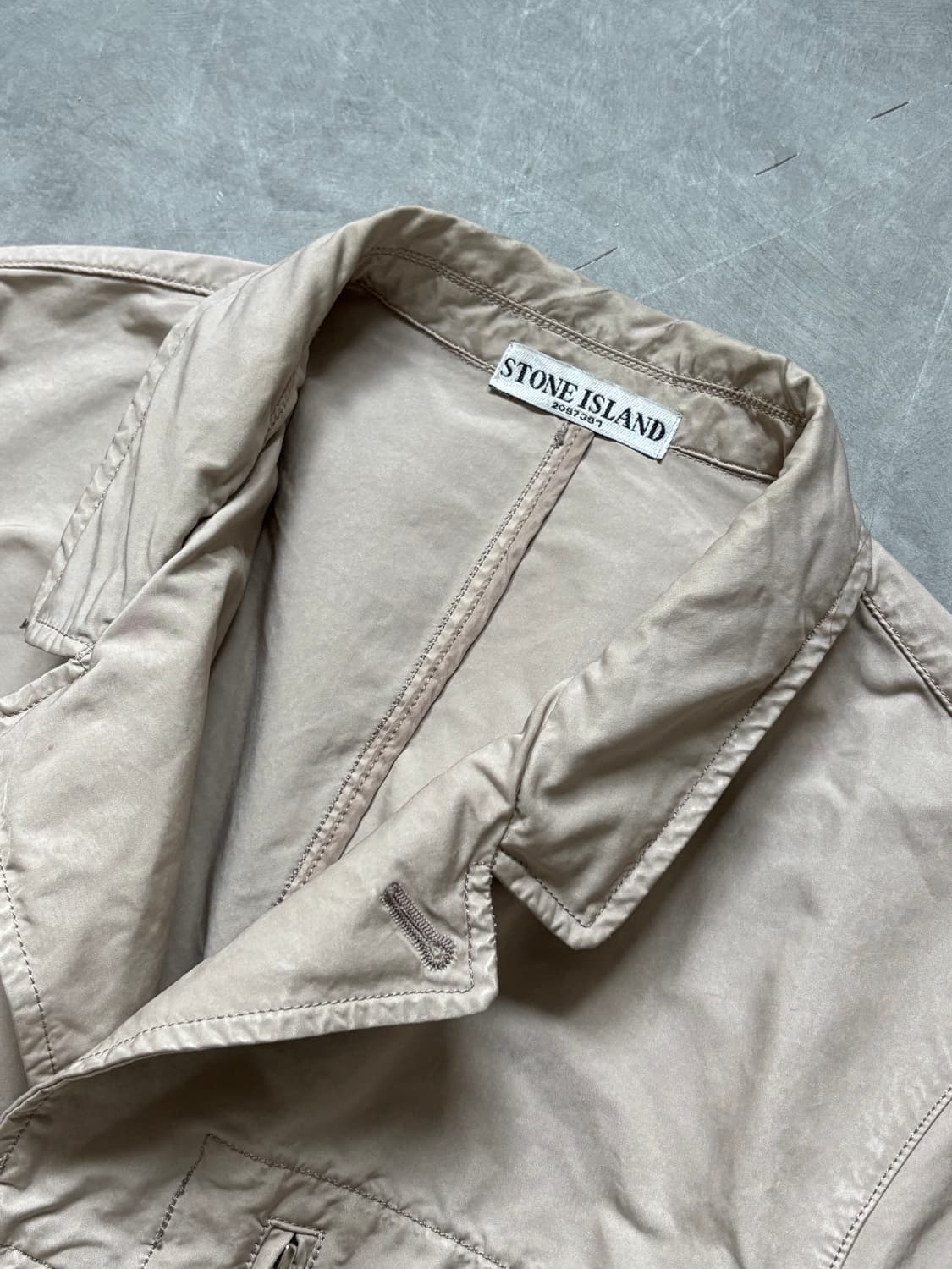 Stone-Island 스톤아일랜드 다비드-TC 베이지와펜 블레이져자켓 상품이미지5