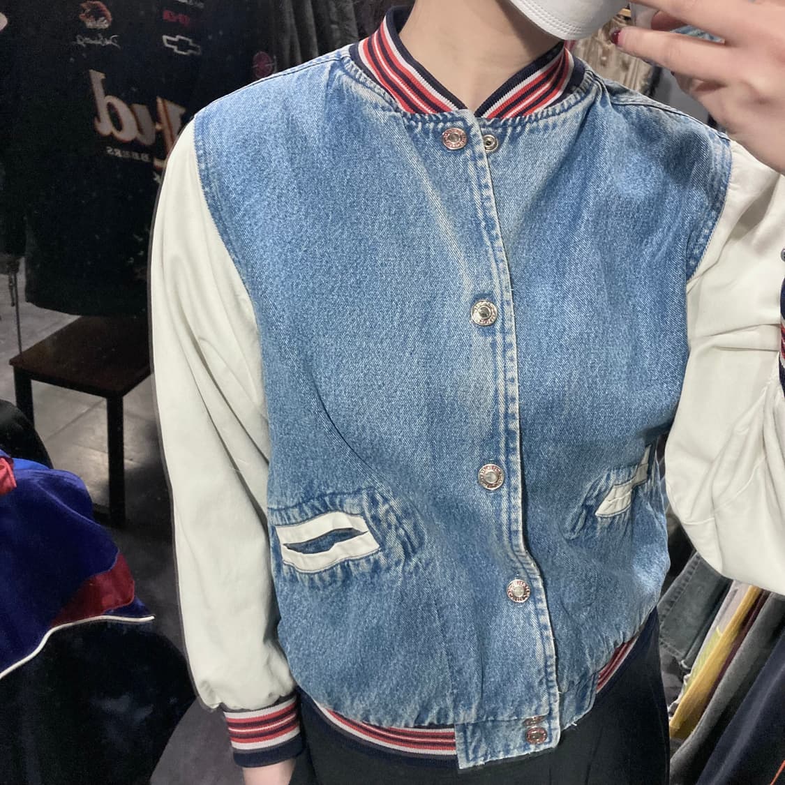 [IM]vtg 체로키 크롭 바시티 자켓 상품이미지5