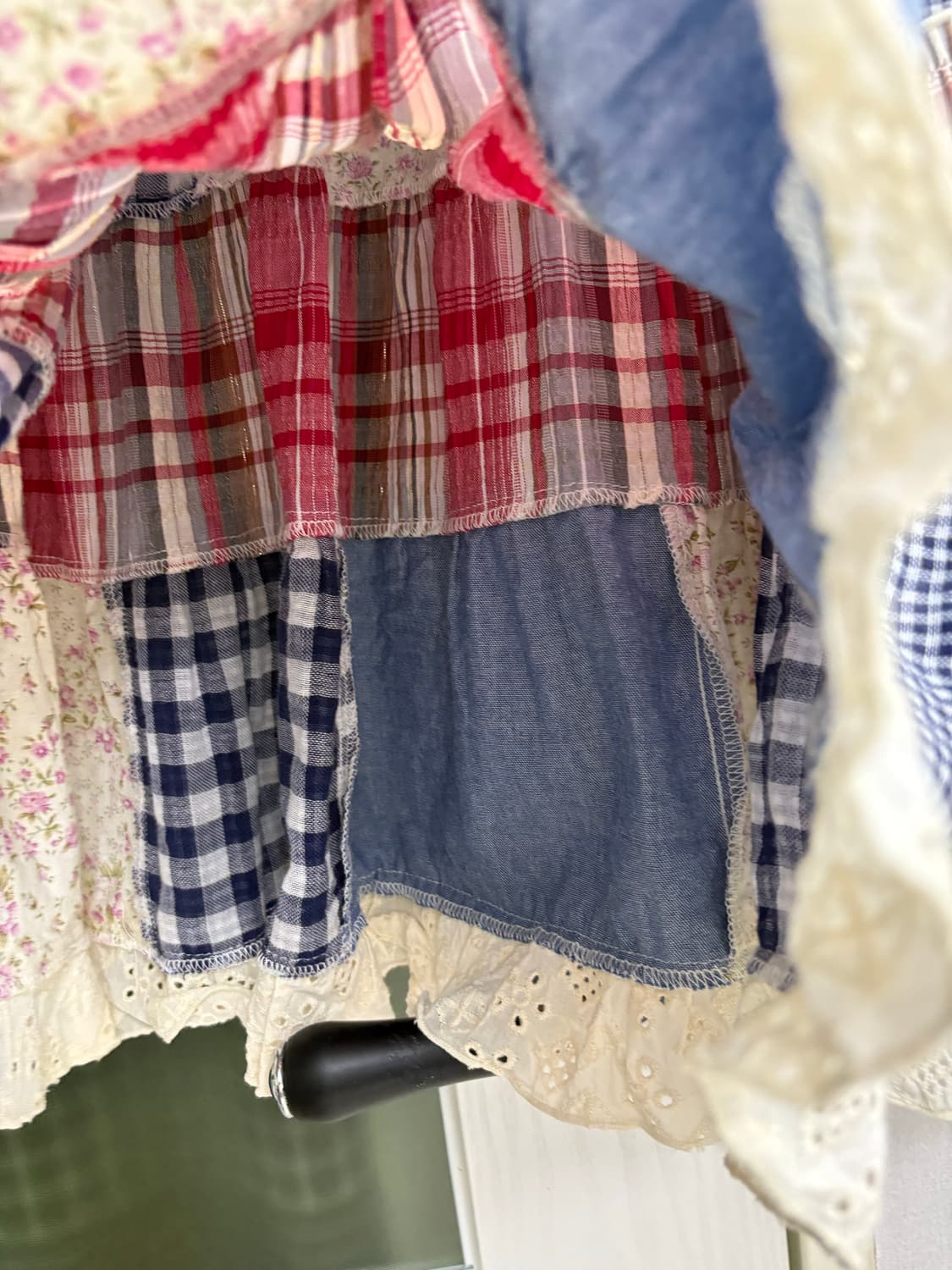 데님 패치 스커트 상품이미지4