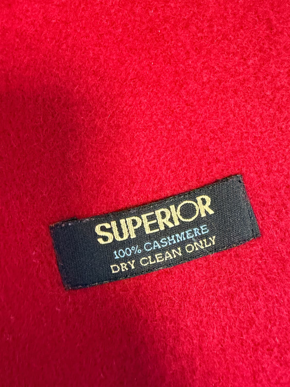 슈페리어 캐시미어 머플러 레드 상품이미지2