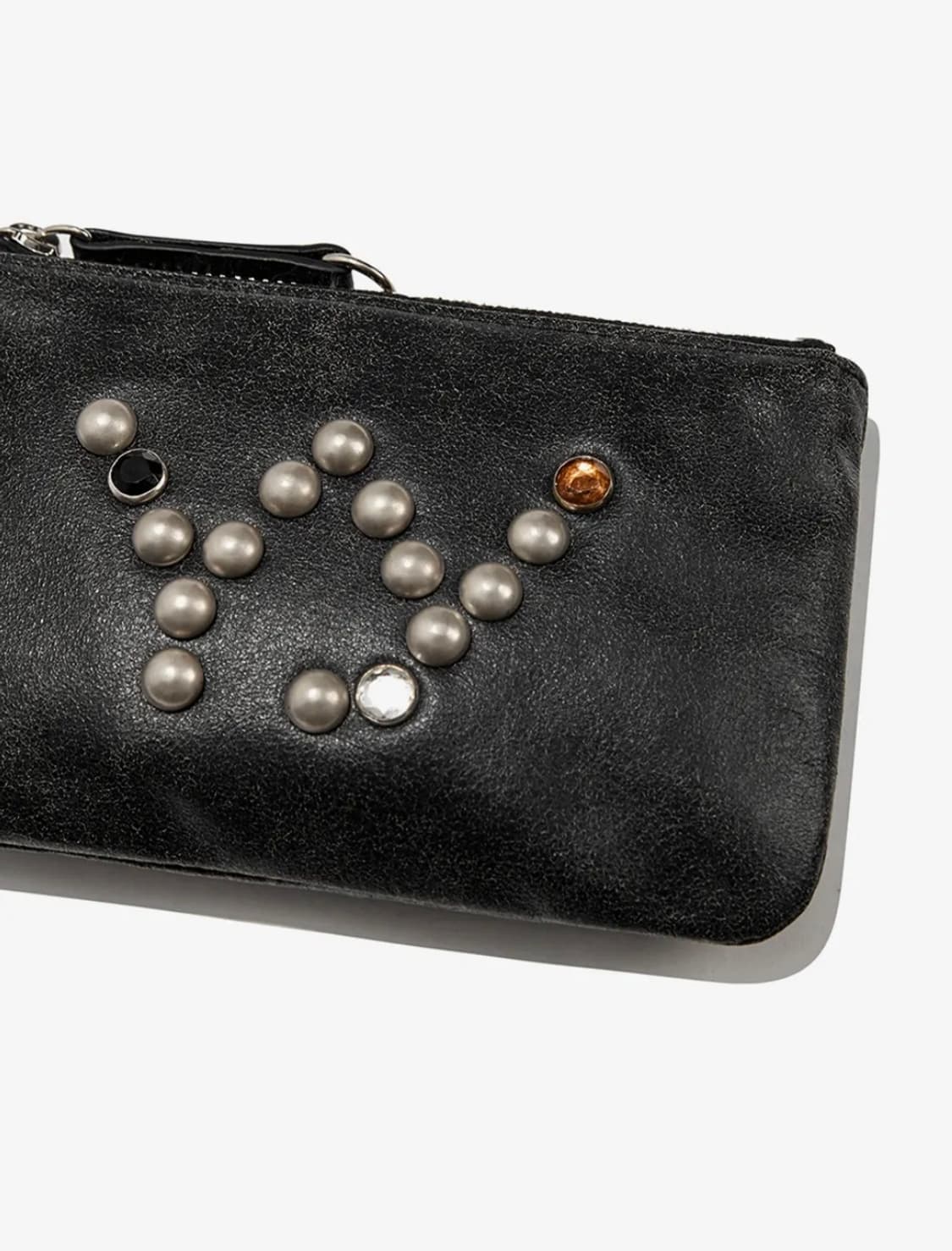 OPEN YY / STUD CHAIN WALLET (BLACK) 상품이미지3
