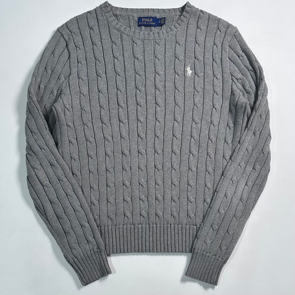 폴로 랄프로렌 그레이 케이블 니트 상품이미지1