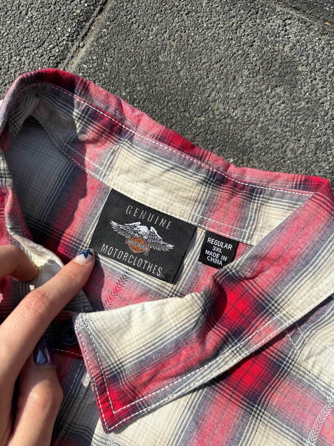 할리데이비슨 긴팔 체크 셔츠  상품이미지8