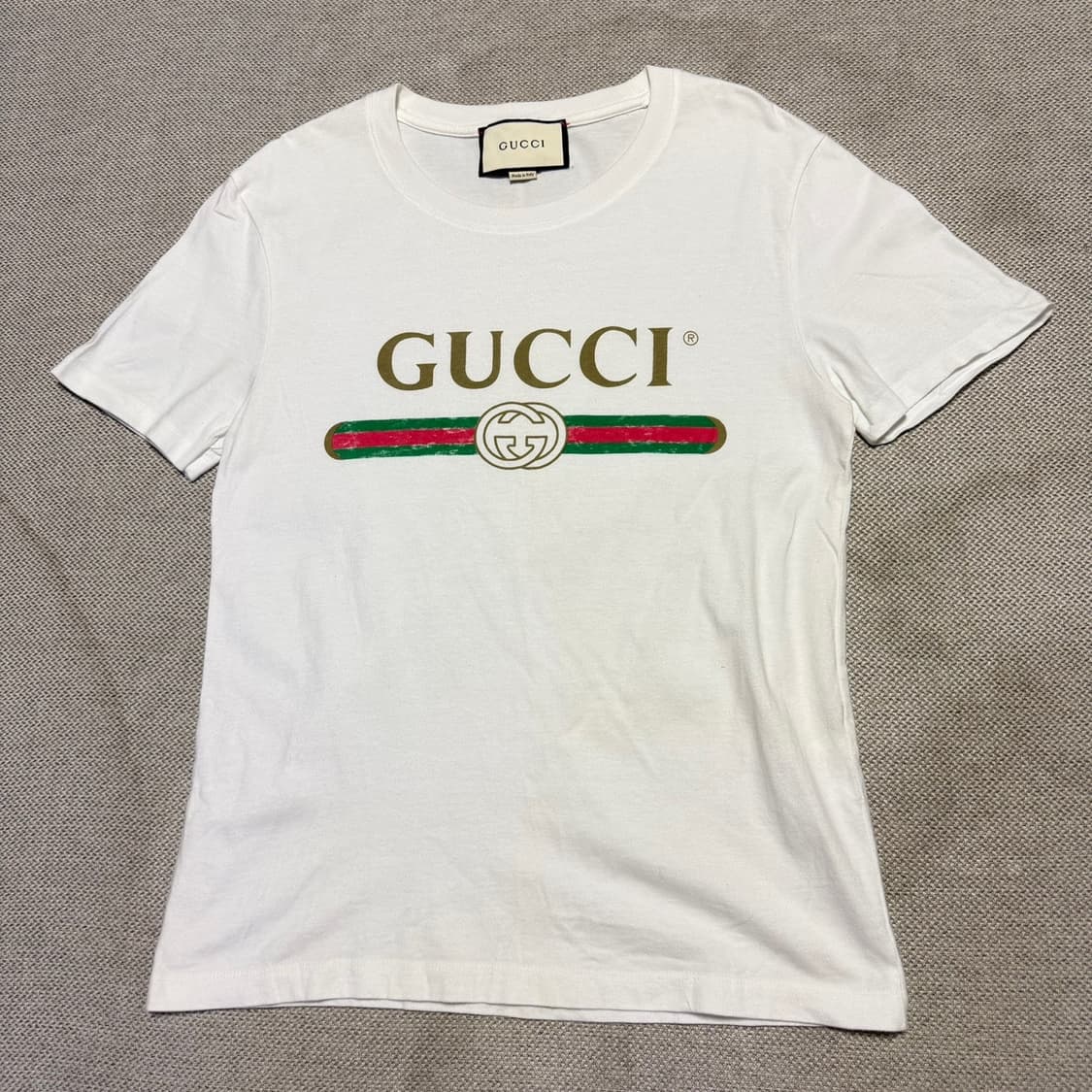 구찌 프린팅 로고 반팔티 상품이미지1