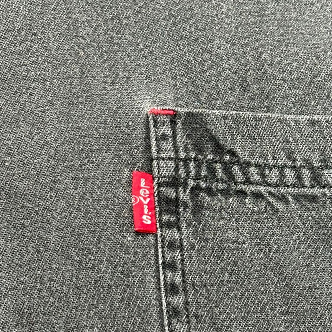 LEVI'S 블랙 데님 셔츠 XL 상품이미지2