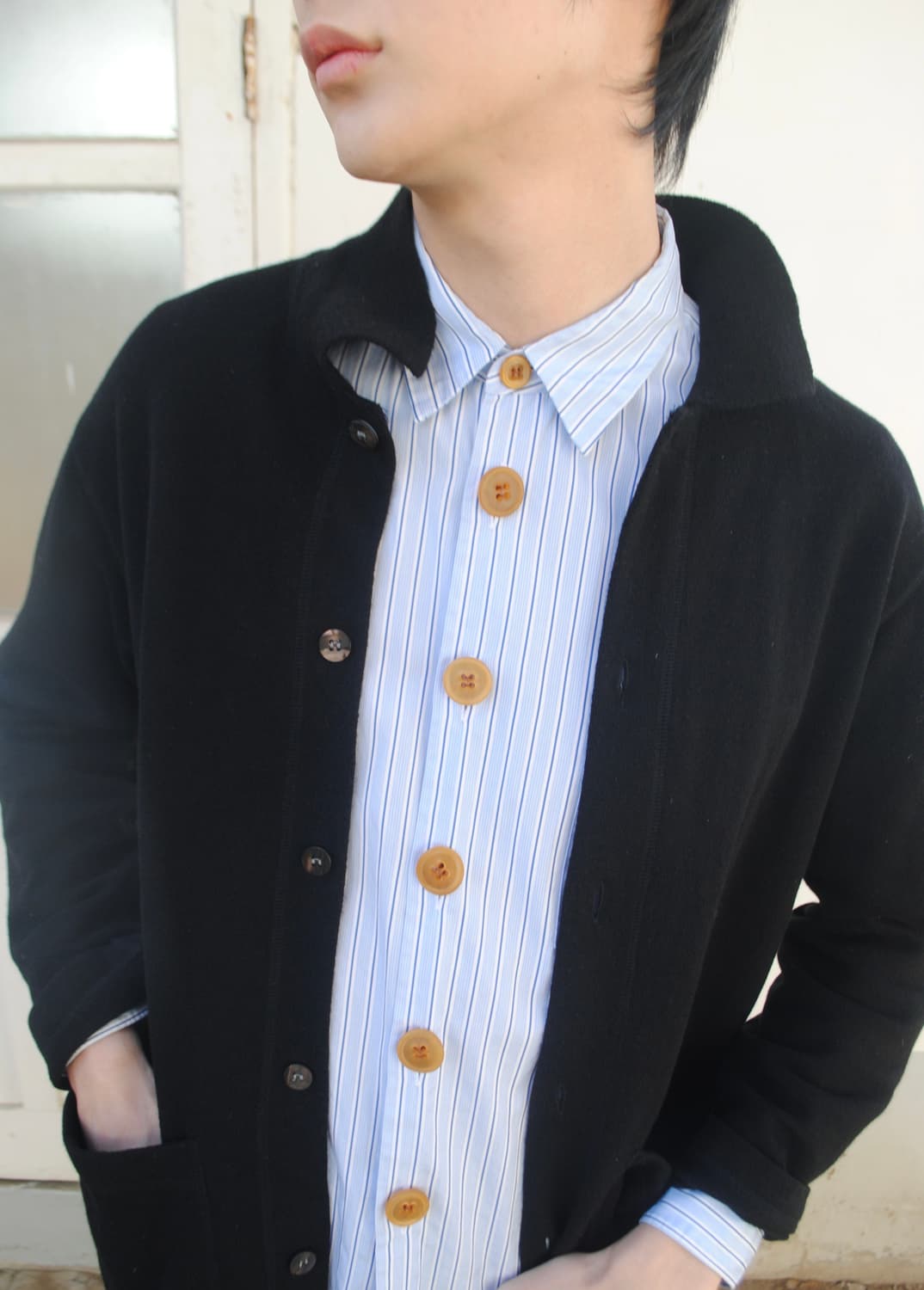 homme AD2002 big button shirt 상품이미지3