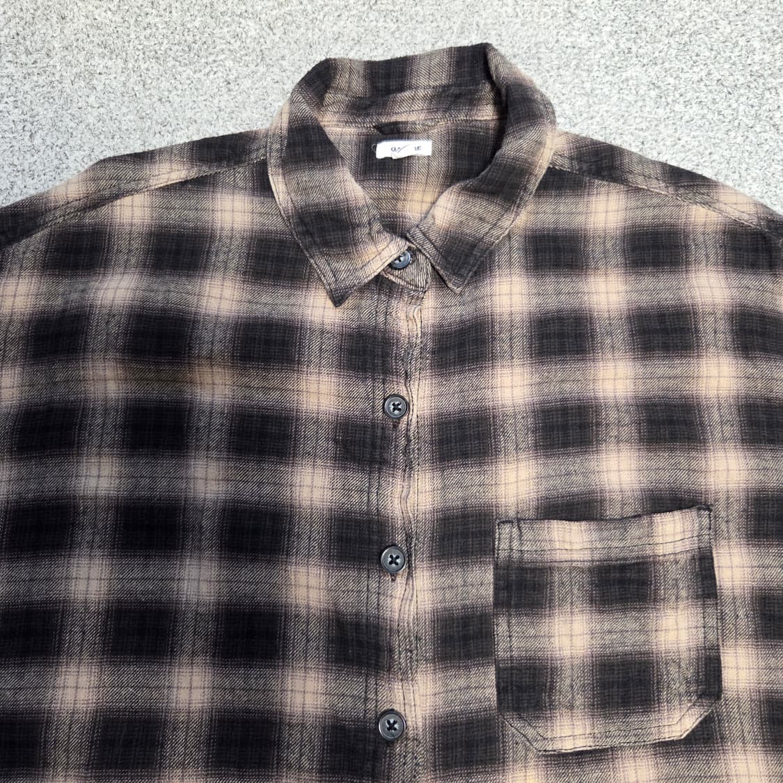 Garage 개러지 플란넬 체크셔츠 L(100) 상품이미지2