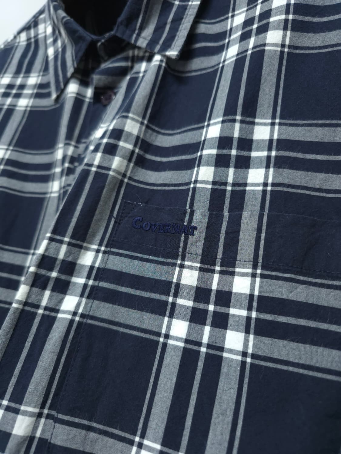 커버낫 포켓로고 체크셔츠 (LARGE) 상품이미지6