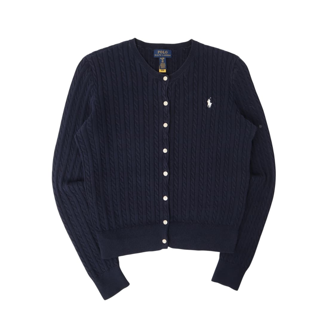 폴로 랄프로렌 네이비 코튼 케이블 니트 가디건 상품이미지1