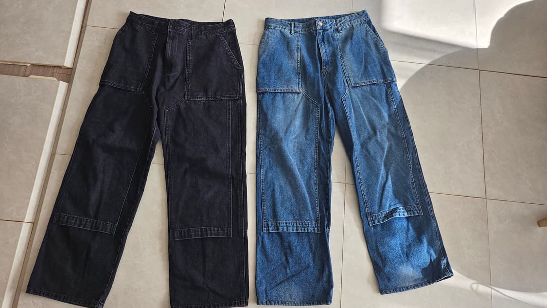 [46] 준지 카펜터 데님 팬츠 청바지 흑청 중청 상품이미지1