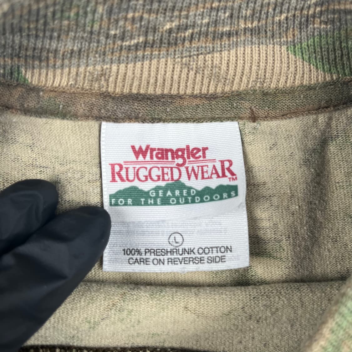 빈티지 랭글러 리얼트리 카모 포켓 롱슬리브 상품이미지4