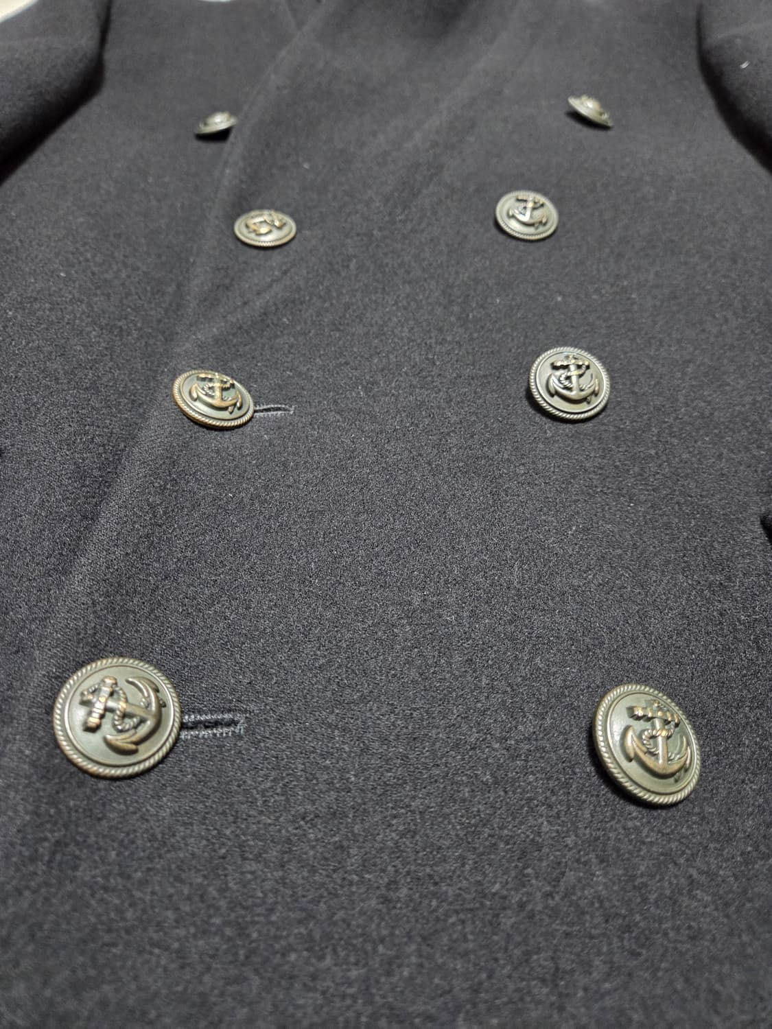 타임옴므 블랙 더블 브레스티드 코트 상품이미지9