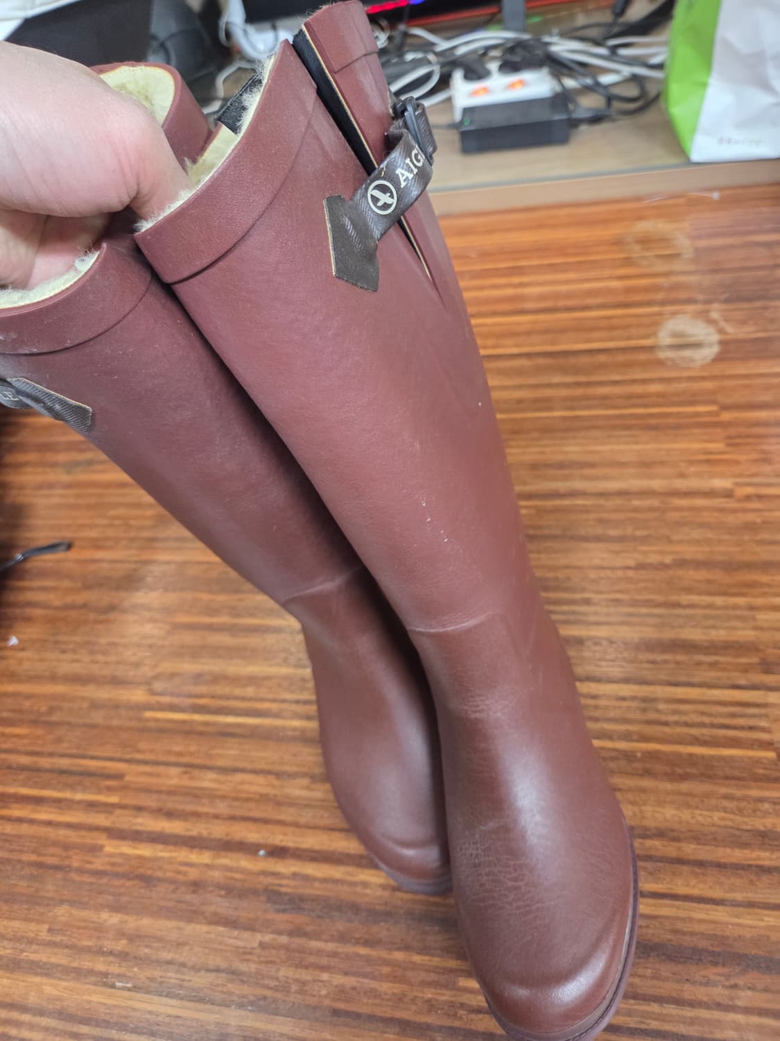 에이글 안감플리스 방한 롱 부츠 36 230 상품이미지8