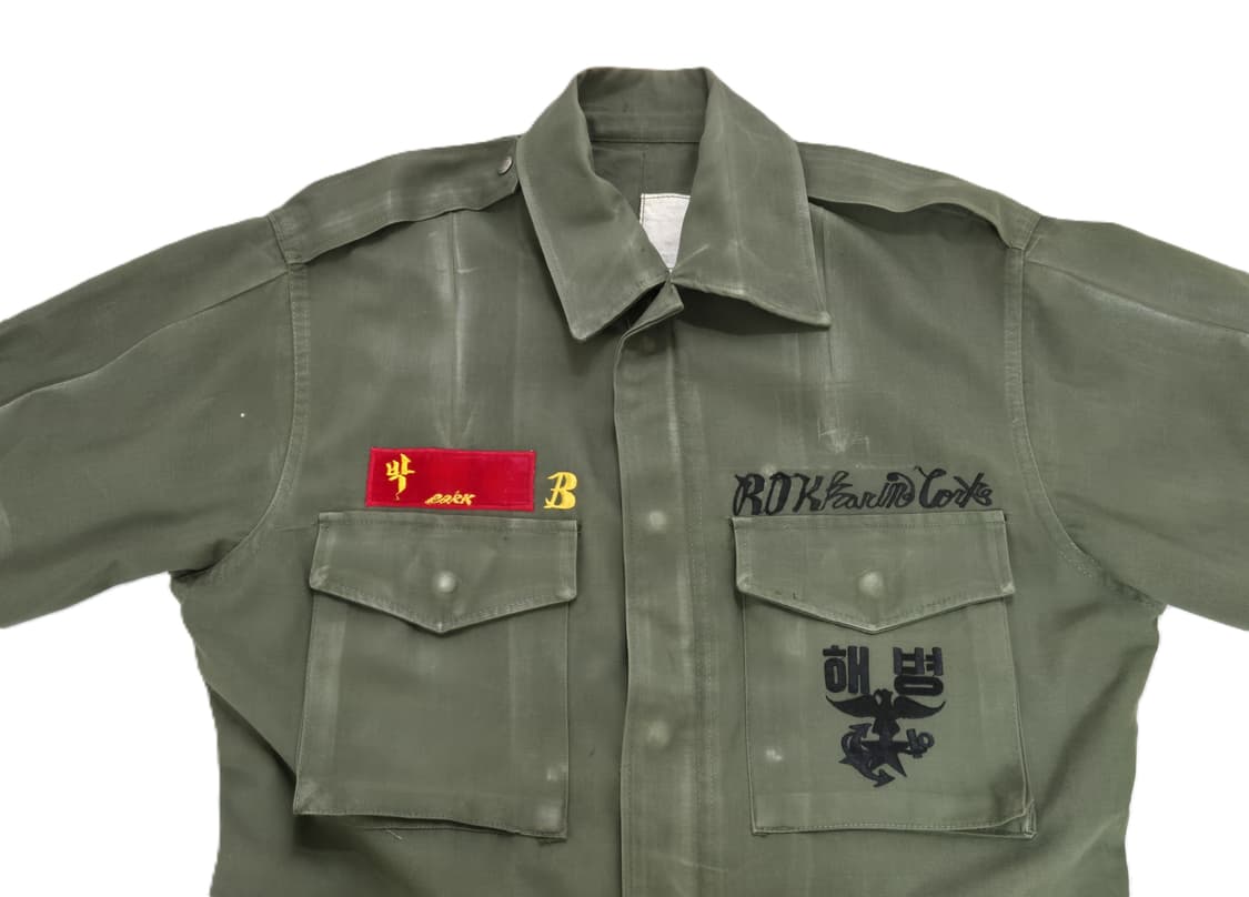 해병대 구형 민무늬 야전상의 전투복 상의 자켓 (L) 상품이미지7