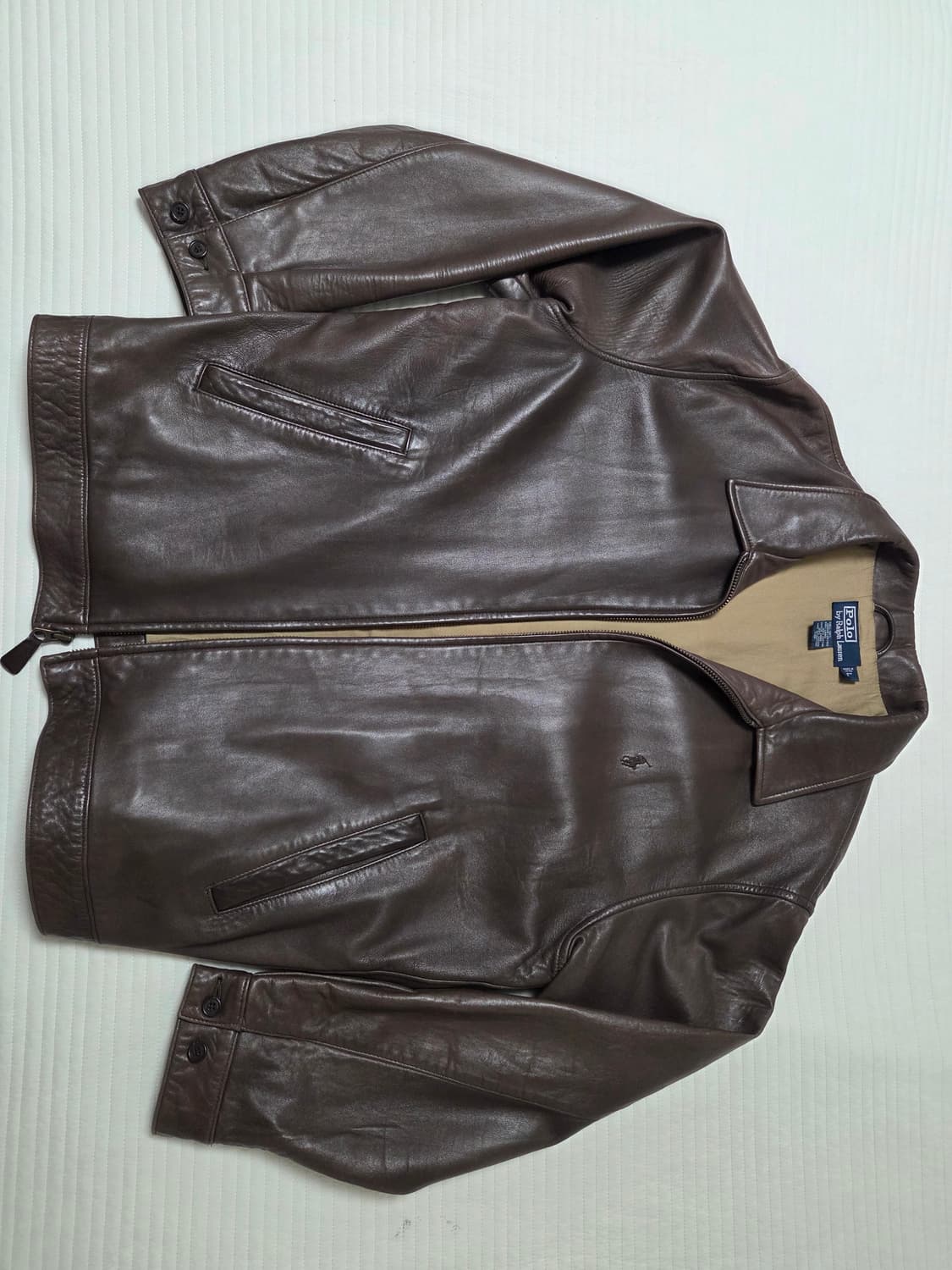 폴로 가죽자켓 브라운L (손종원 실XL정도)  상품이미지2