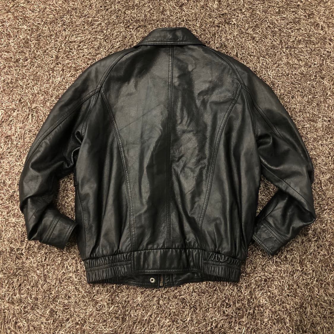 빈티지 양가죽 봄버 레더 가죽 자켓 상품이미지4
