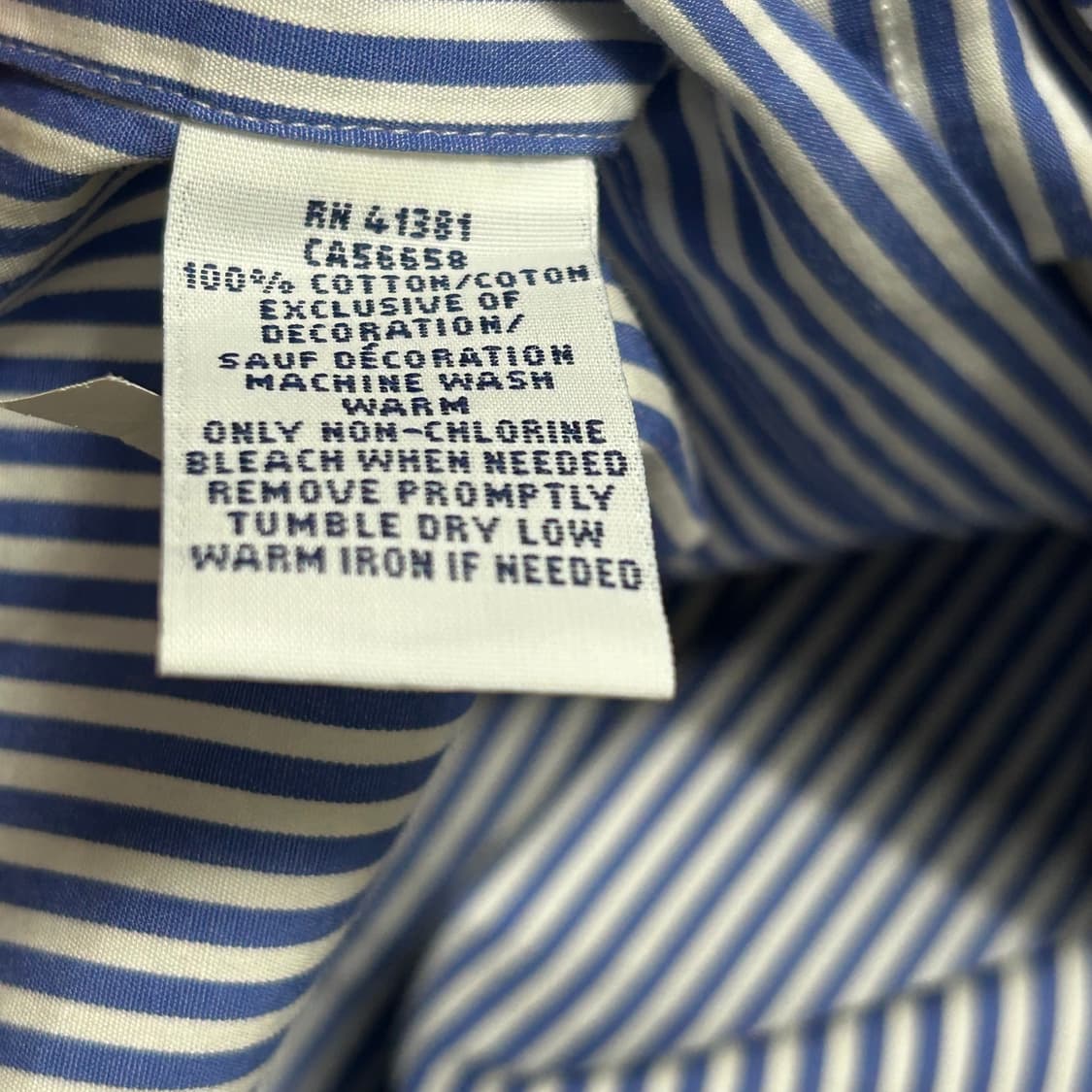 S 폴로 랄프로렌 블루 스트라이프 셔츠  상품이미지5