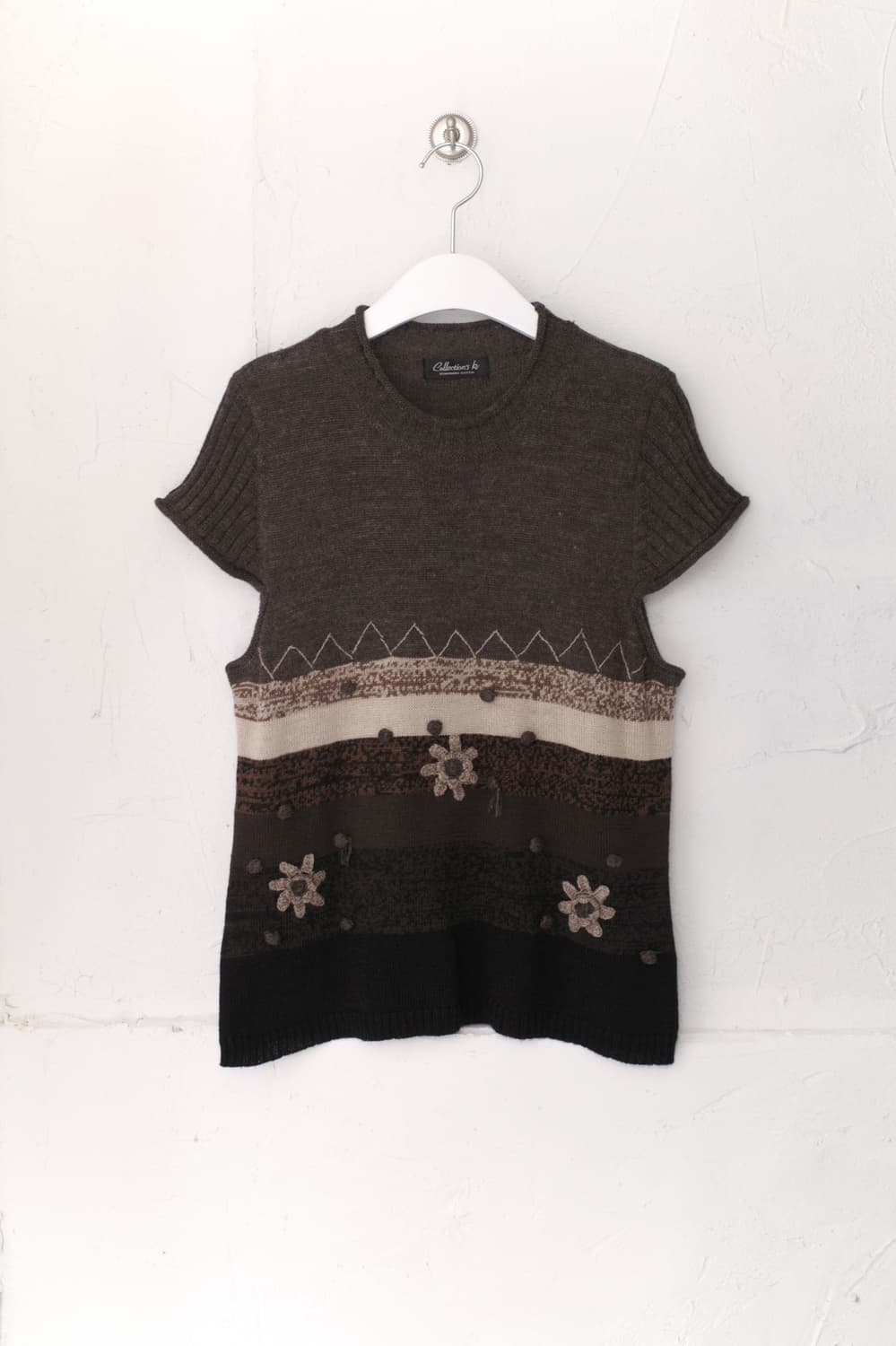 flower knit vest 상품이미지1