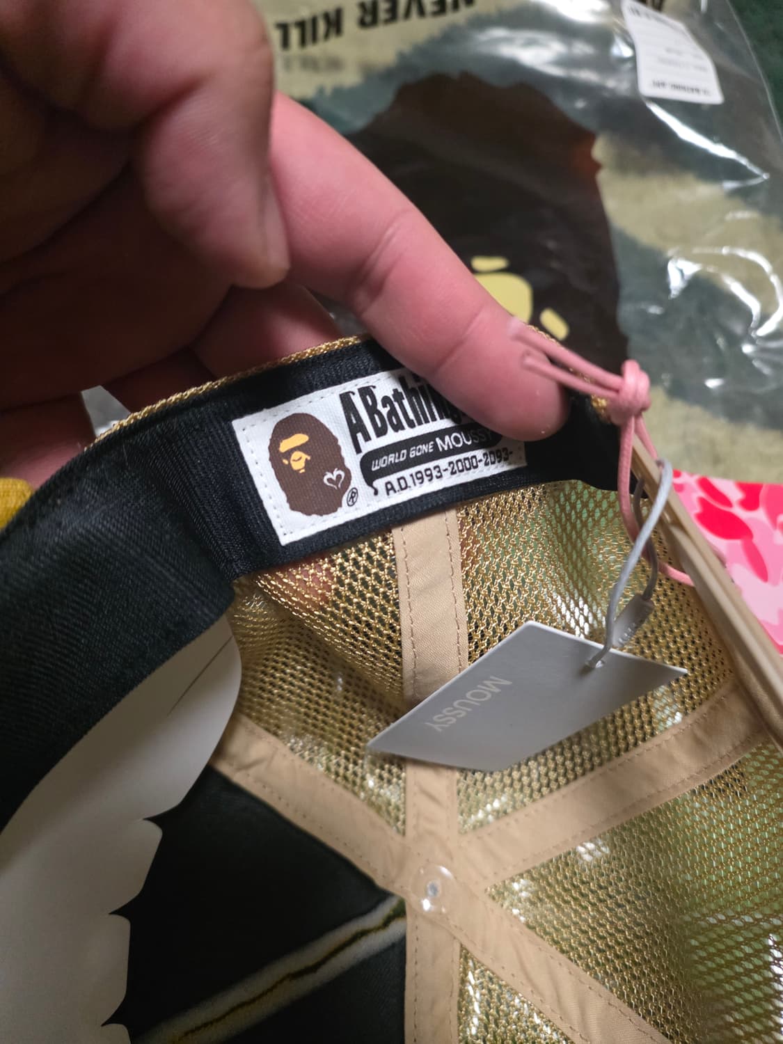 [OS] 베이프 x MOUSSY 1ST 황계 매쉬캡 상품이미지7