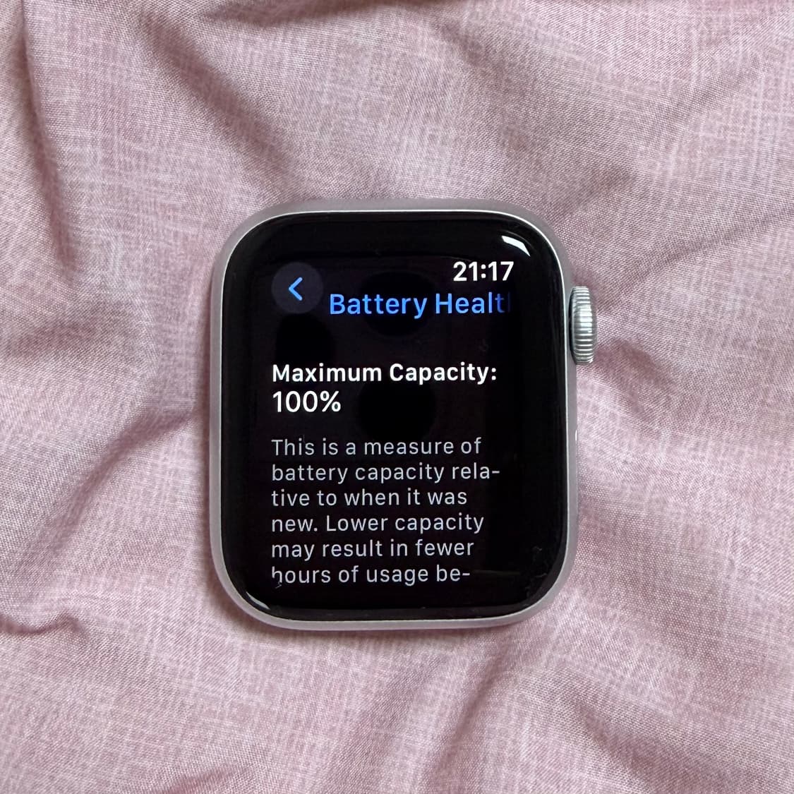 애플워치 se2 실버 40mm / 배터리 100 상품이미지6