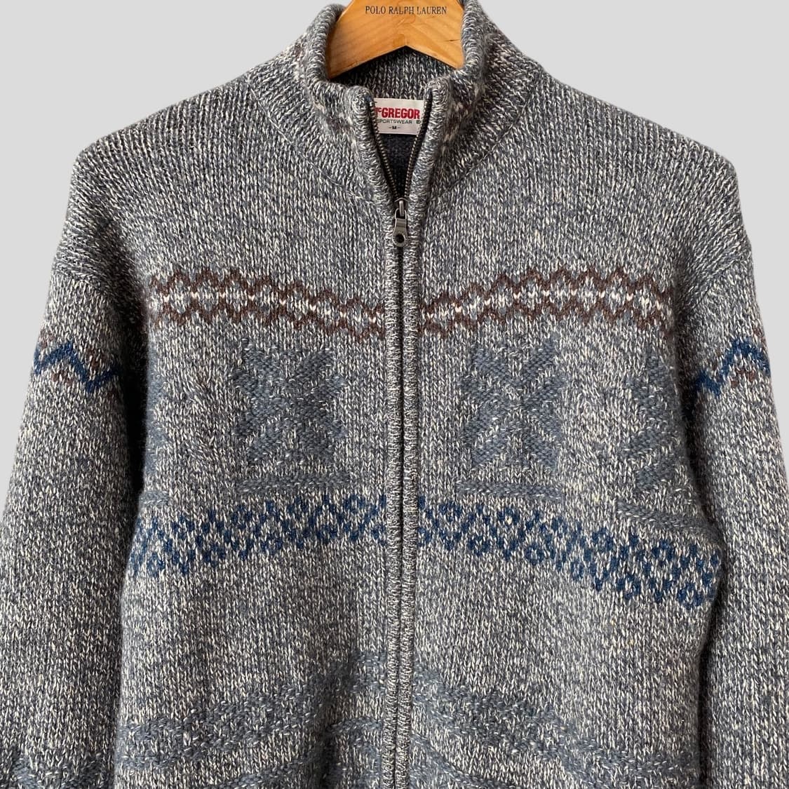 (M)McGREGOR 맥그리거 울 집업 니트 스웨터 상품이미지2