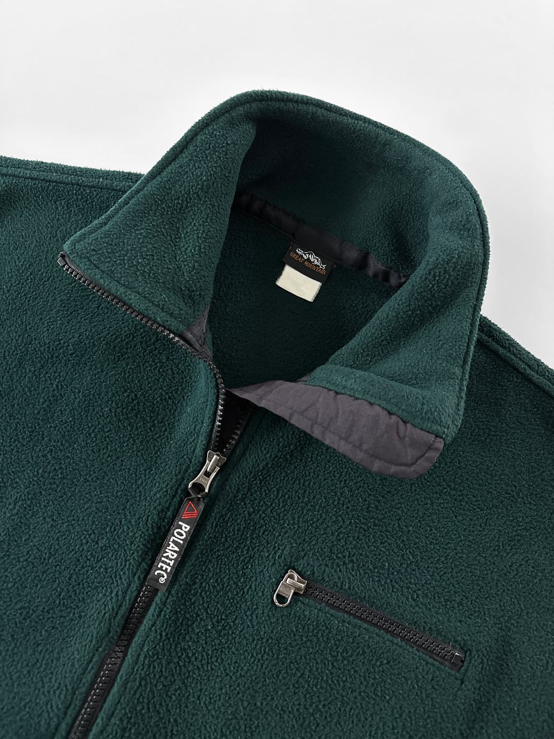 90s 빈티지 Great Mountain 플리스 하프 집 풀오버 상품이미지4
