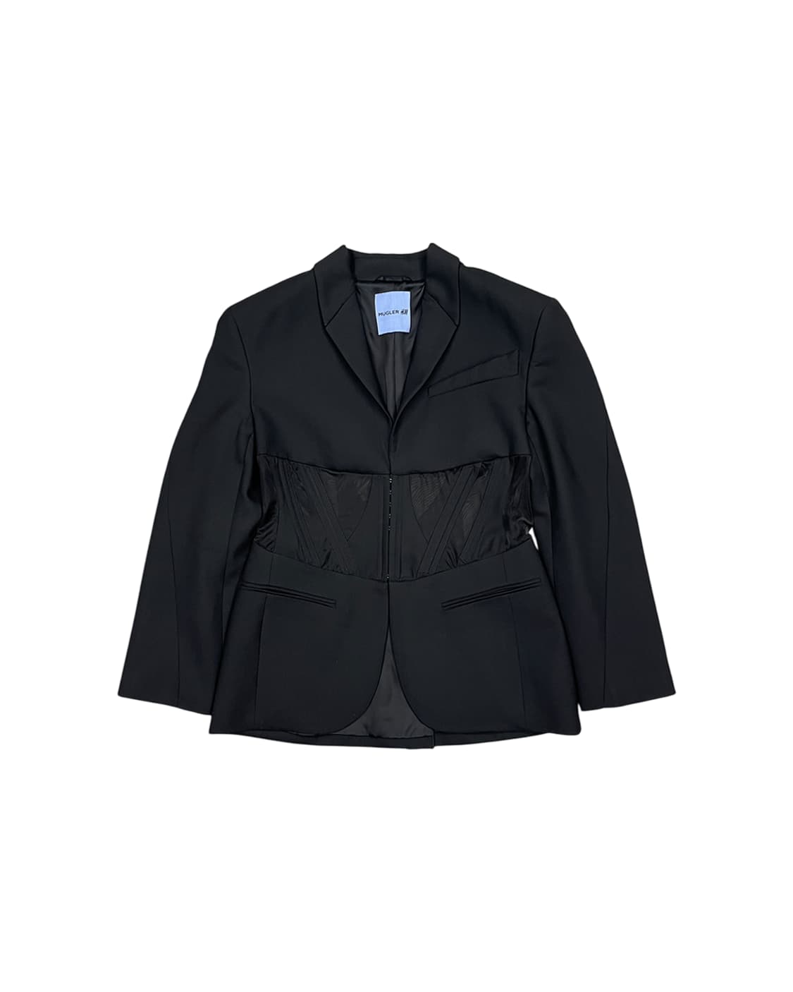 뮈글러 x H&M 23SS 코르셋 스타일 울 자켓 상품이미지3