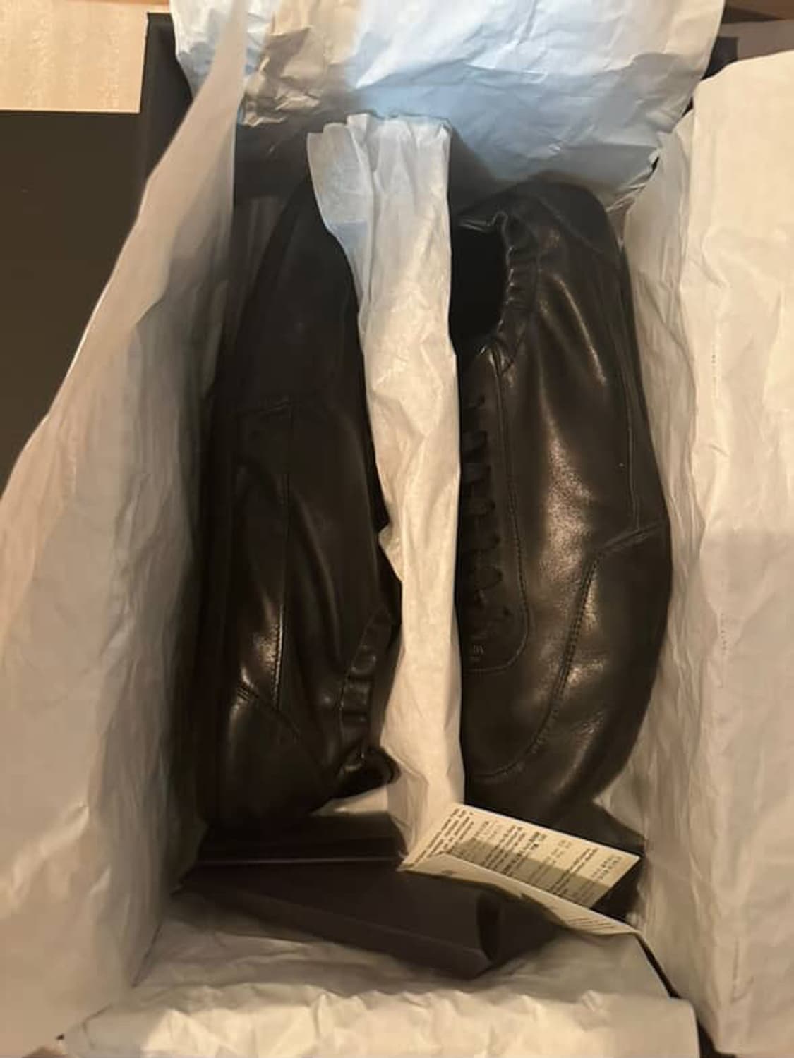 프라다 prada 컬랩스 스니커즈 레더 검  상품이미지1