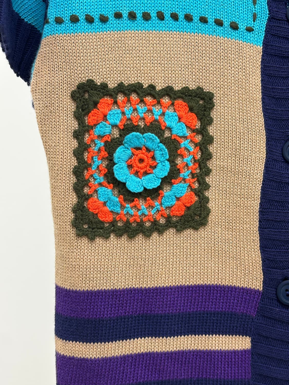 빈티지 유니크 하프 니트 상품이미지8