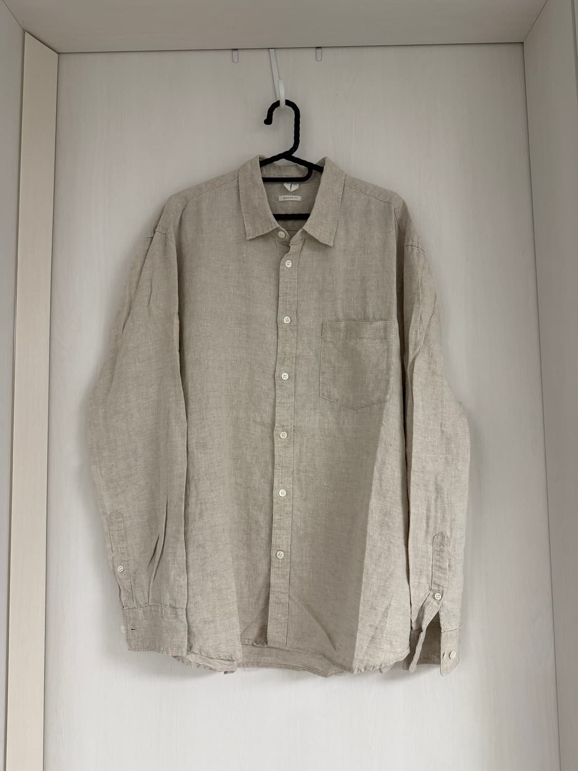 아르켓 남성 린넨 셔츠 베이지 52사이즈 상품이미지2