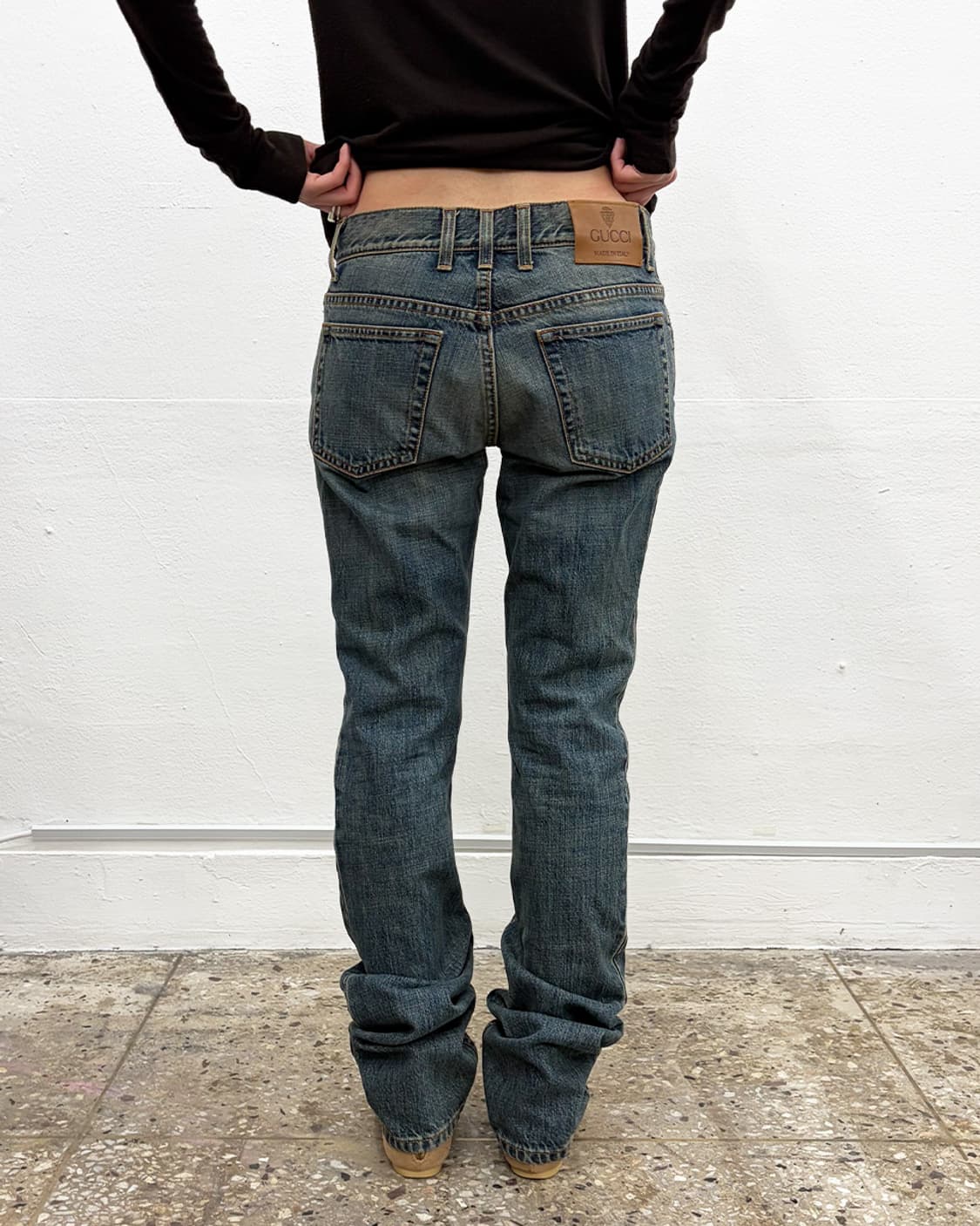 구찌 2007 웹 디테일 데님 팬츠 상품이미지2