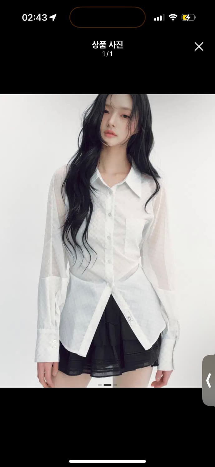 더티스 블루베리 타르트 셔츠 아이보리 새상품 상품이미지1