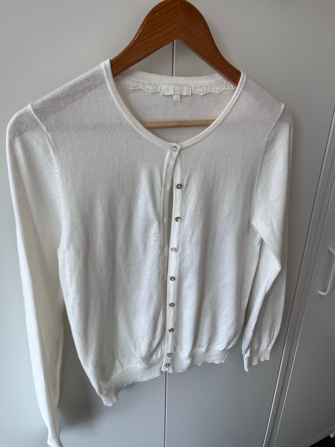 Earth music 얼스뮤직 화이트 라운드 가디건 상품이미지7