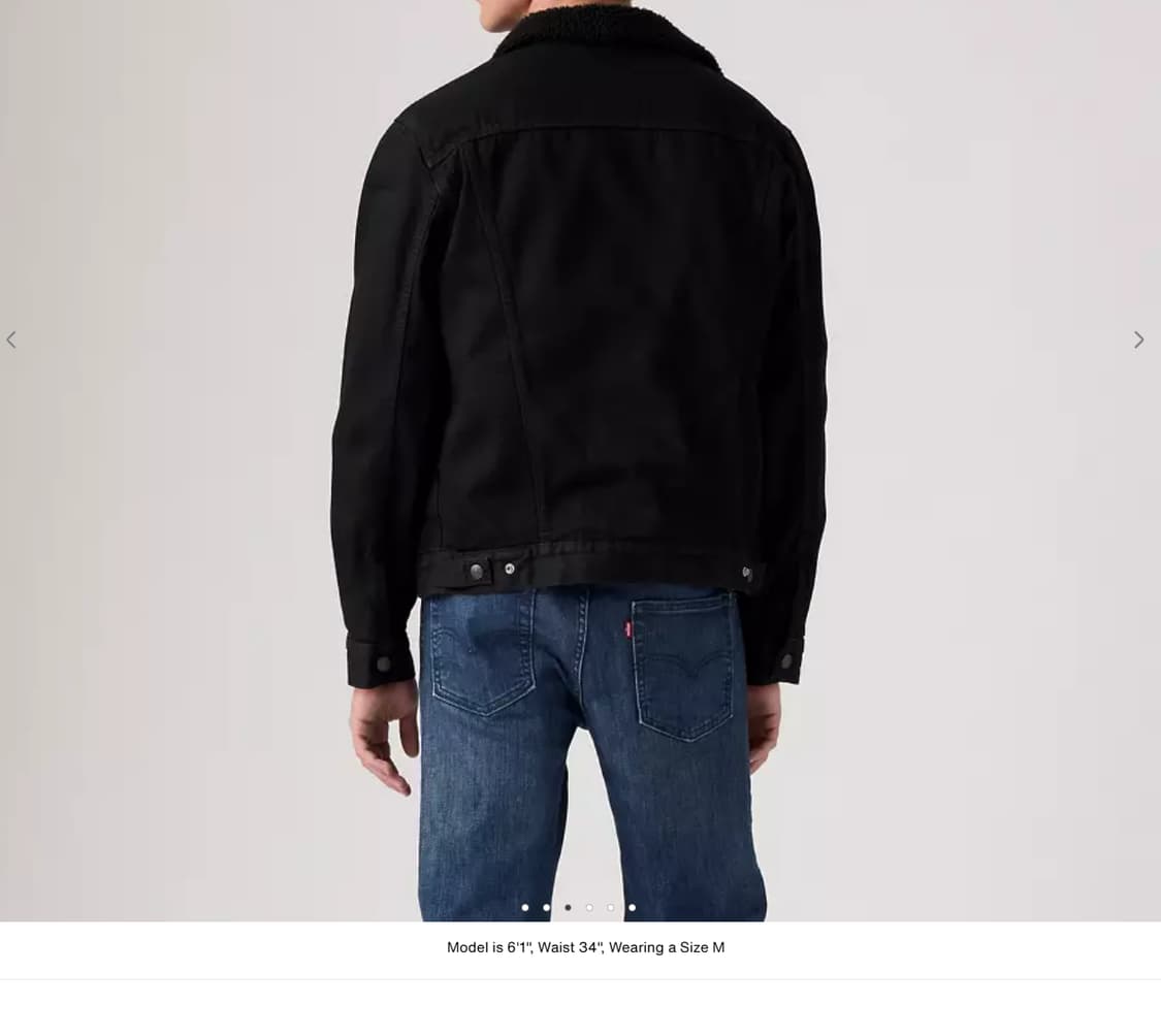 US S (체감M~L) 리바이스 타입3 쉐르파 양털 트러커 자켓 새제품 상품이미지8