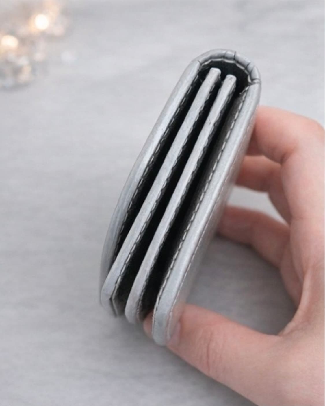 ecë 이이에 카드 지갑 실버 상품이미지2