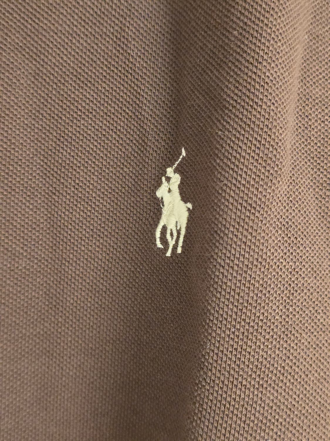 폴로 카라티 긴팔 브라운 커스텀 L 새제품 상품이미지3