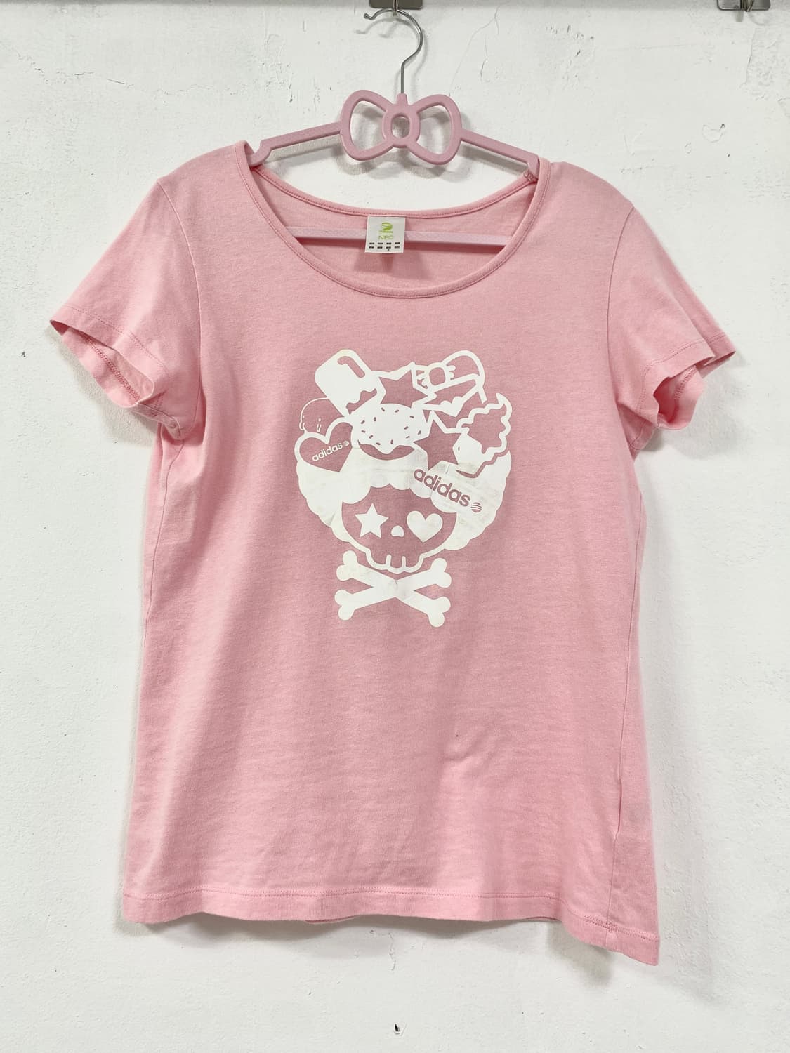 Adidas Pink Skull T-SHIRT 상품이미지2