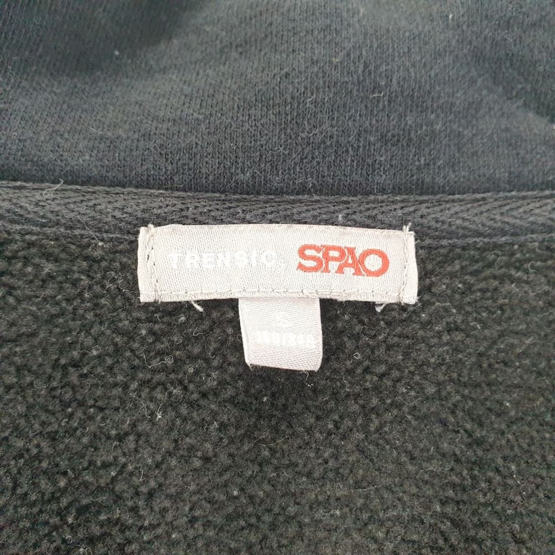 스파오 블랙 여자 맨투맨 S N4501 상품이미지5
