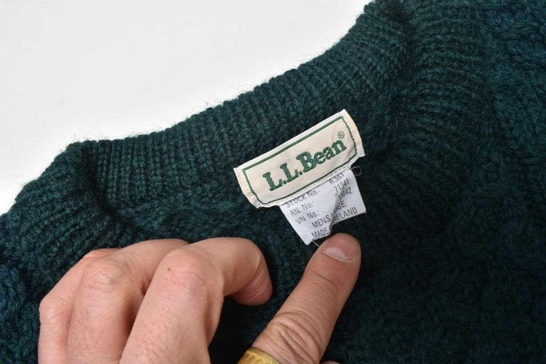 90S 엘엘빈 피셔맨 울 니트 L N1227 상품이미지5
