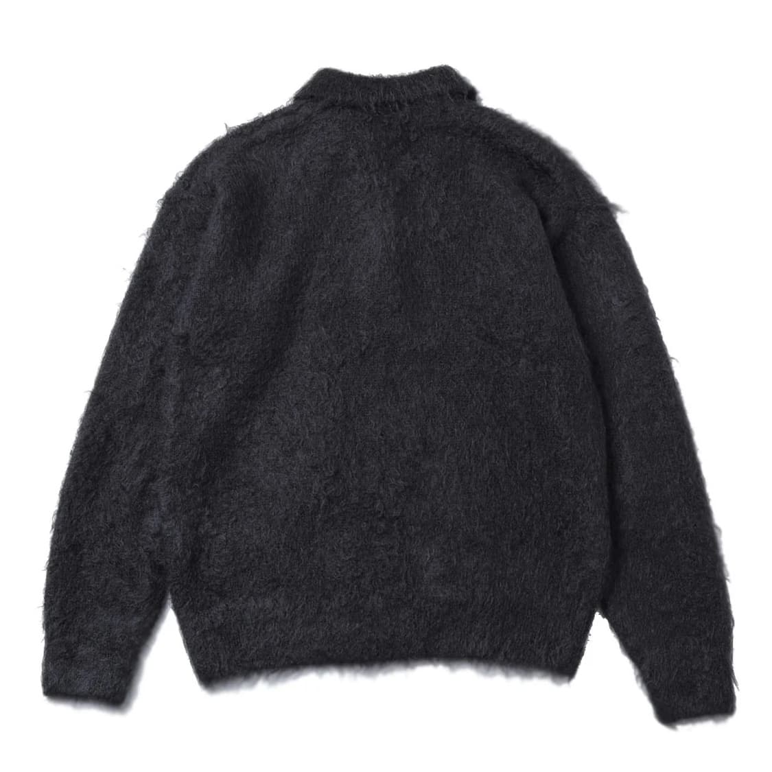 (5/105) 오라리 슈퍼키드 모헤어 니트 폴로 블랙 상품이미지2