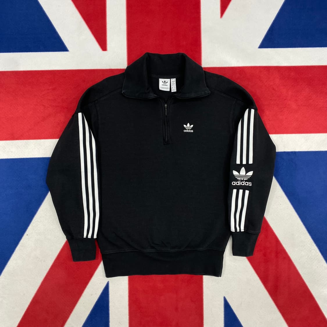 아디다스 반집업 맨투맨  XS 실측 S 상품이미지1